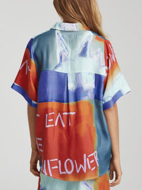 Adrianne | Blouse met Artistieke Print en Relaxte Fit