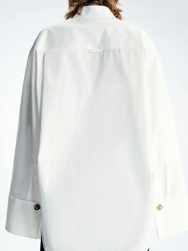 Feline | Blouse met Minimalistisch Design en Oversized Fit
