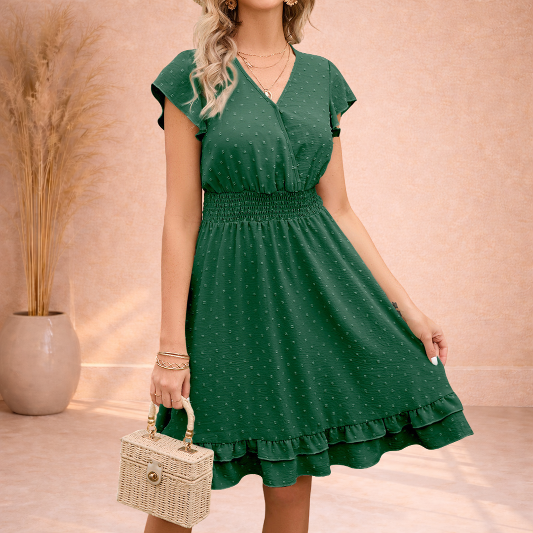 Velora | Dot Midi Jurk