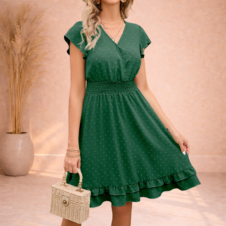 Velora | Dot Midi Jurk