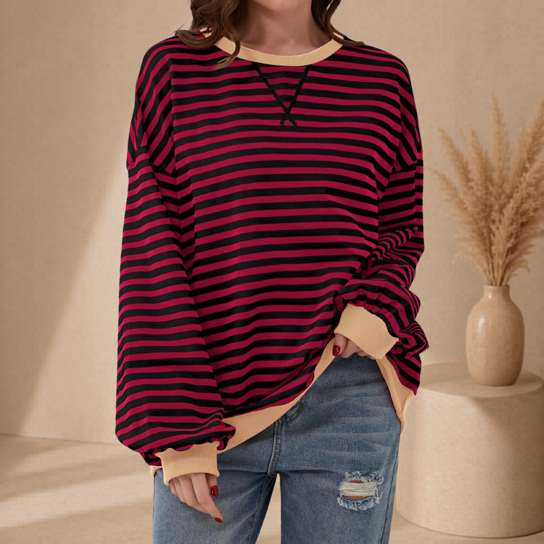 Sofie | Gestreepte Oversized Sweater