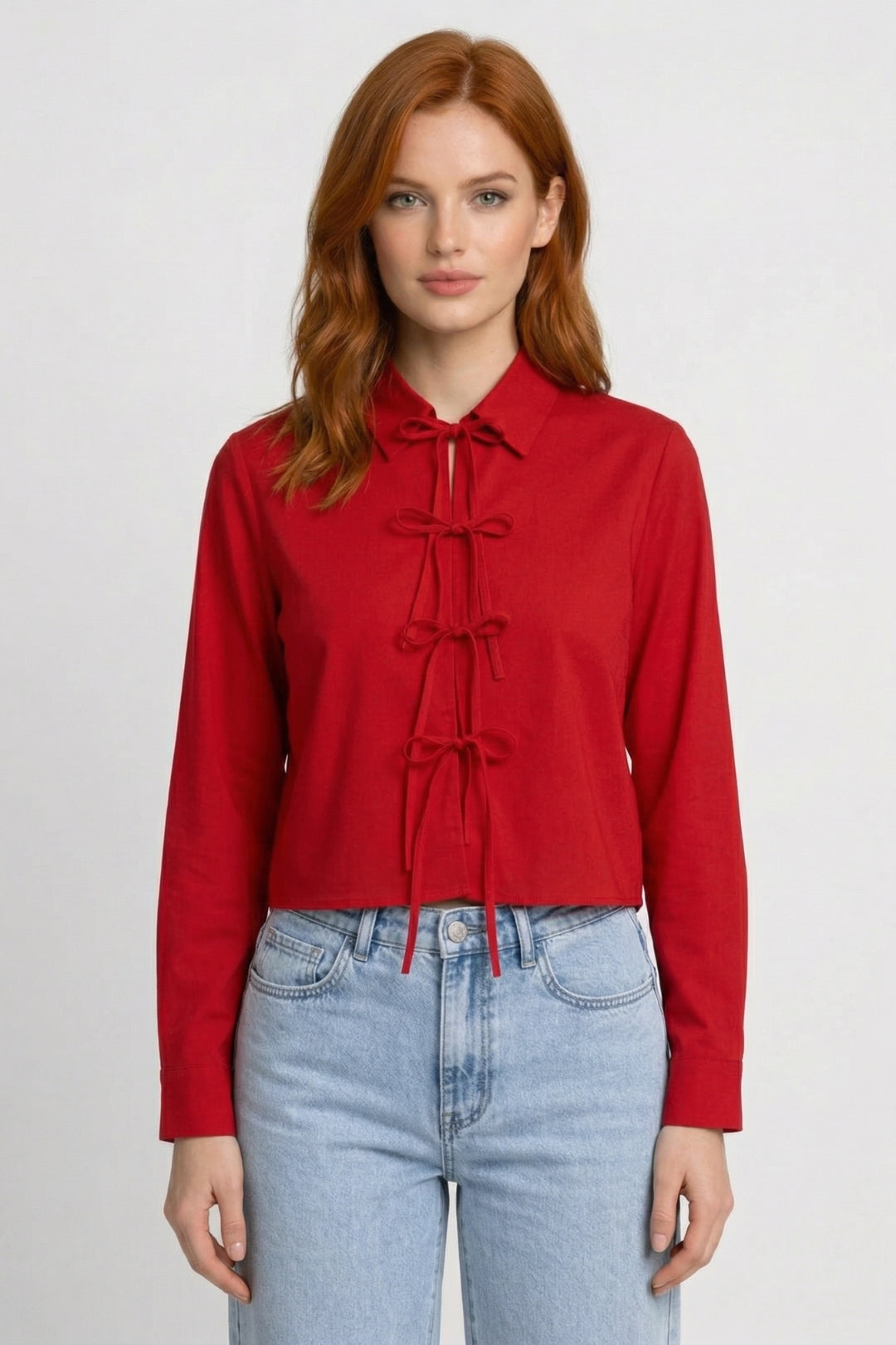 Aylin | Blouse met Chinese Knoopsluiting