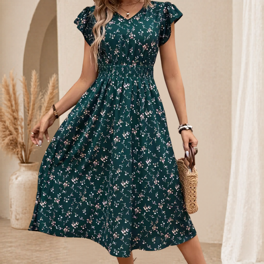 Elin | Luchtige Bloemenjurk