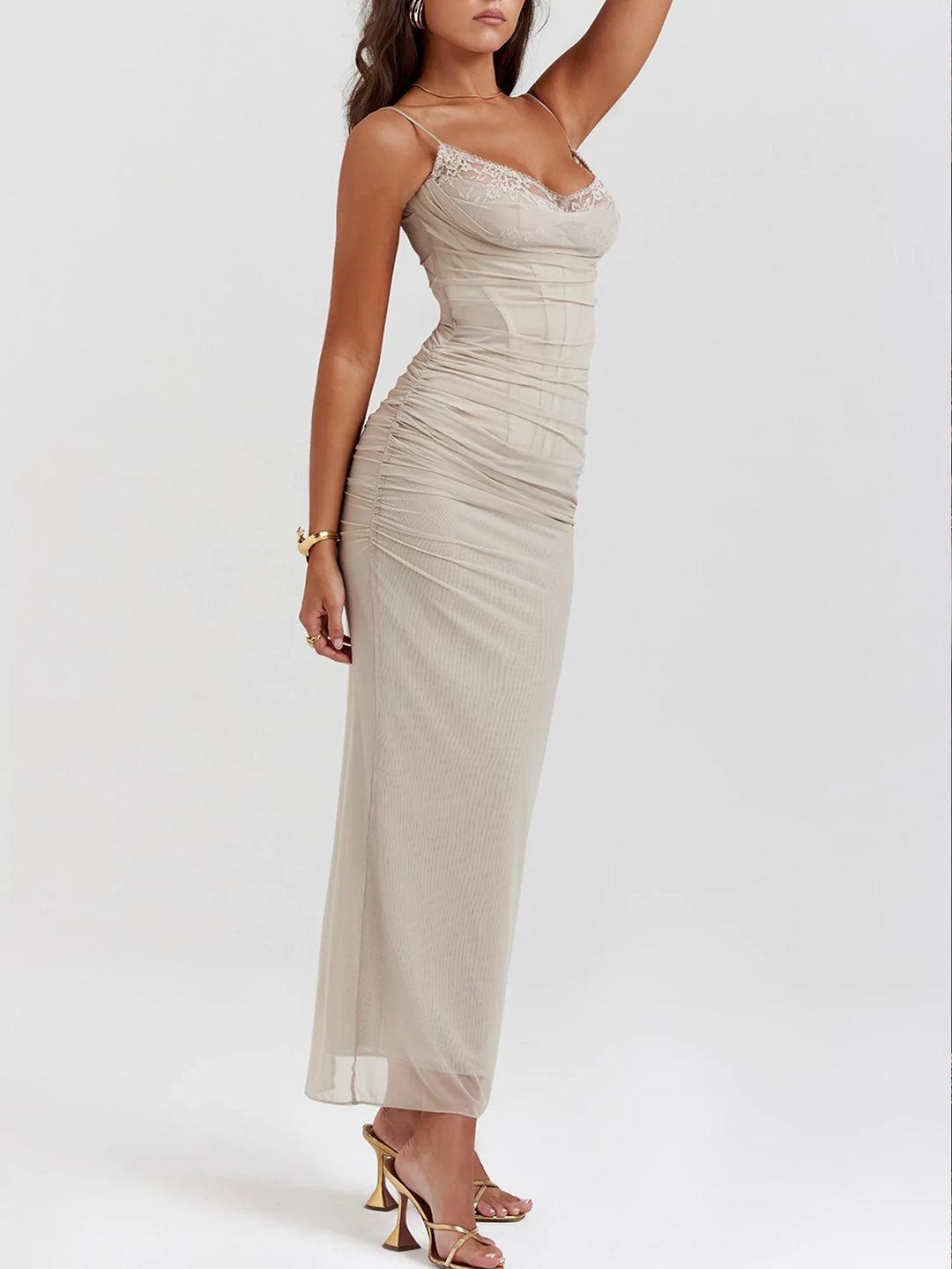 Britt | Maxi Jurk met Lace Detail