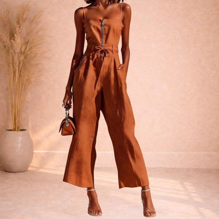 Avery | Jumpsuit met Rits en Taillelint