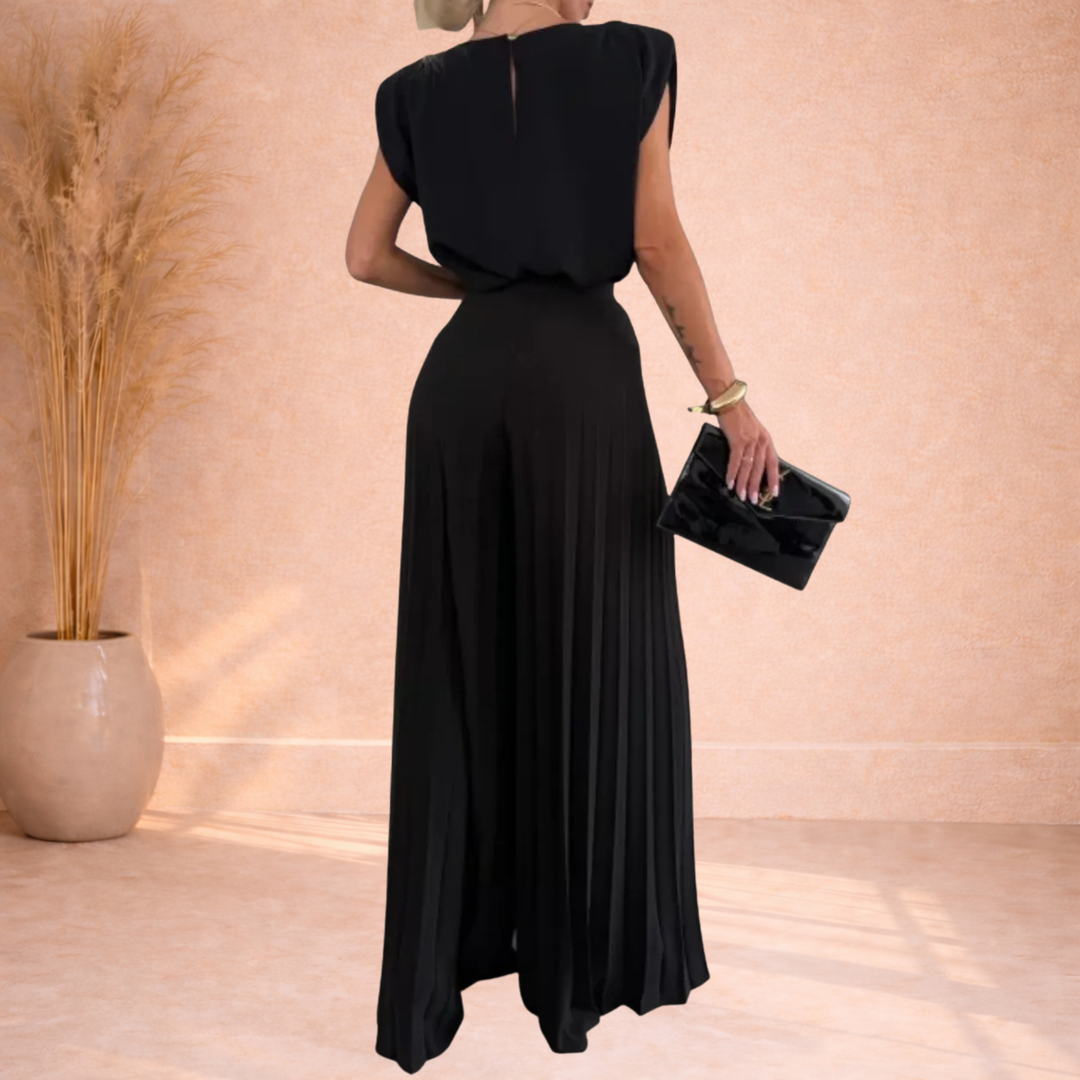 Avery | Set met Plooirok en Mouwloze Top