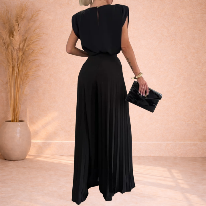 Avery | Set met Plooirok en Mouwloze Top
