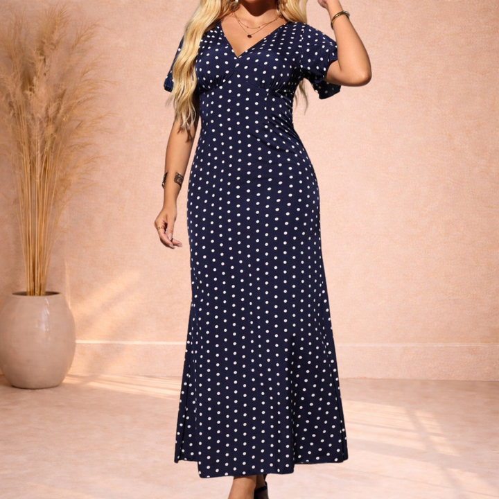 Daisy | Maxi Jurk met Polkadot Print