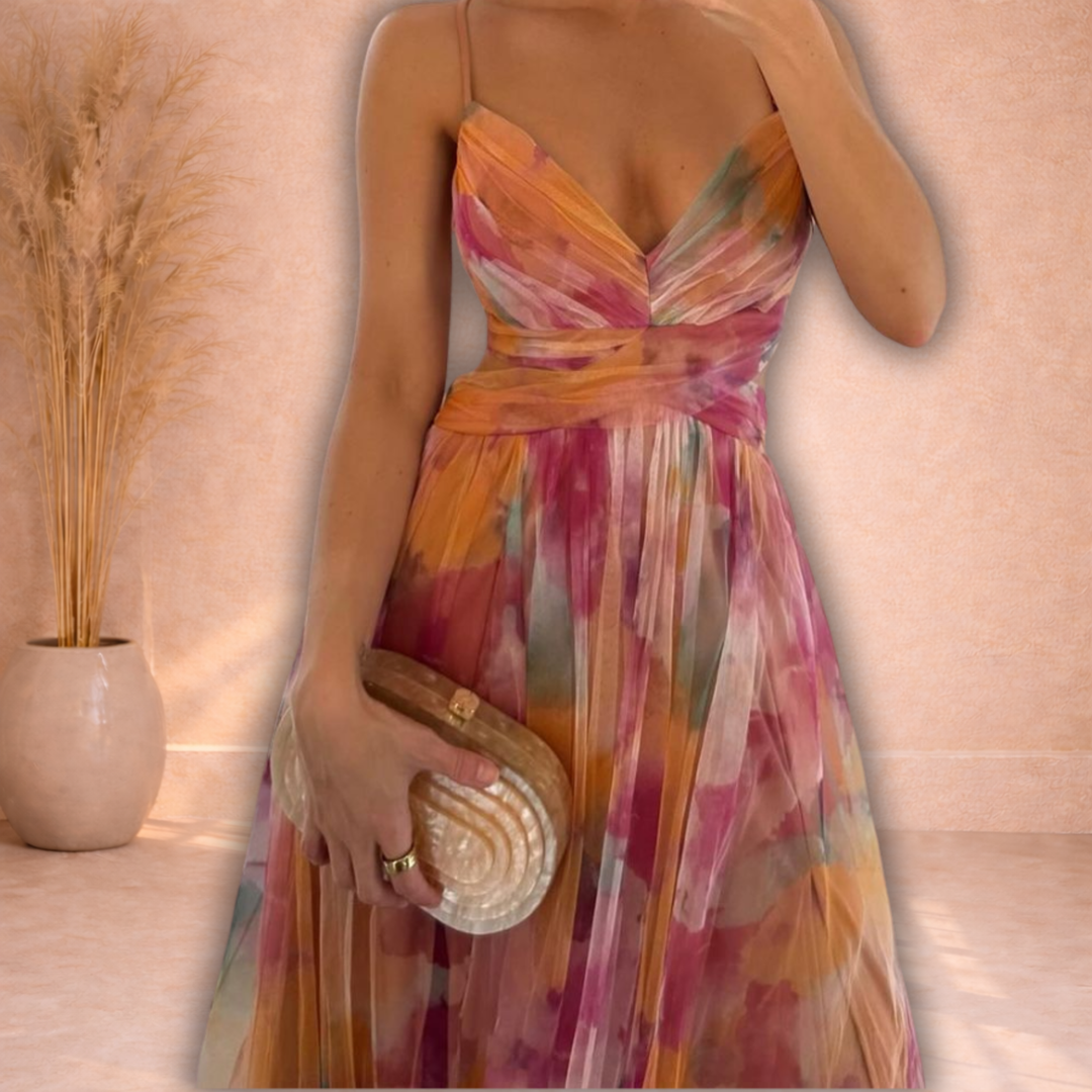 Amélie | Elegante Flow Maxi Jurk