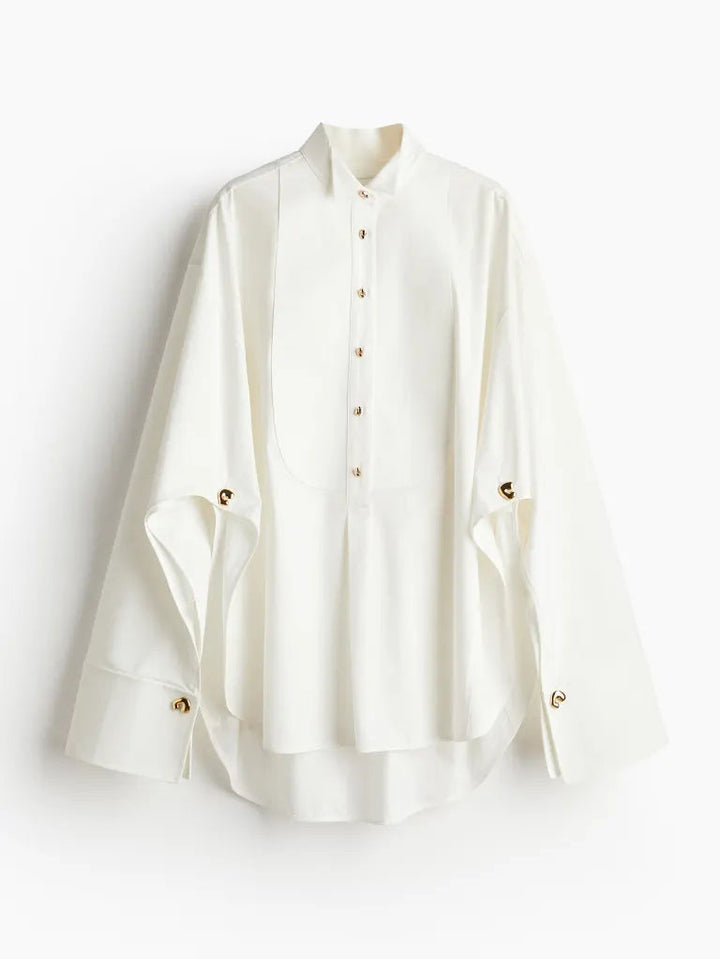 Feline | Blouse met Minimalistisch Design en Oversized Fit