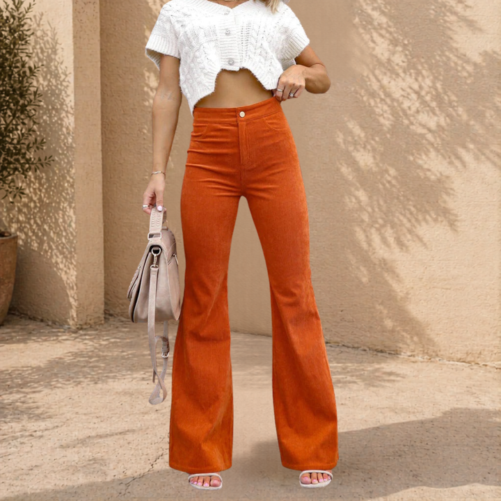 Nova | Flared Corduroy Broek