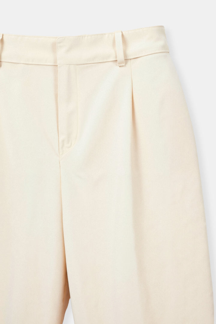 Amélie | Elegante Wide Leg Pantalon in Crème
