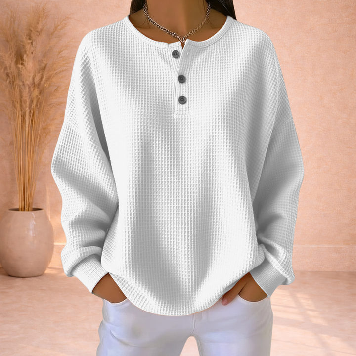 Dewi | Casual Wafelstructuur Top