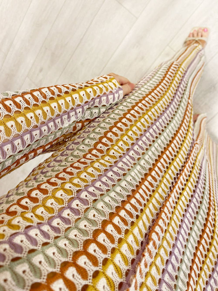 Roos | Maxi Jurk met Grafisch Patroon