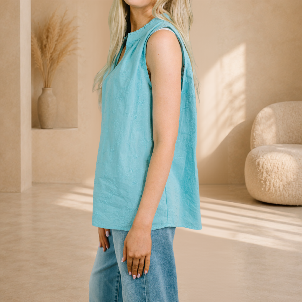 Sjoukje | Geborduurde Tank Top
