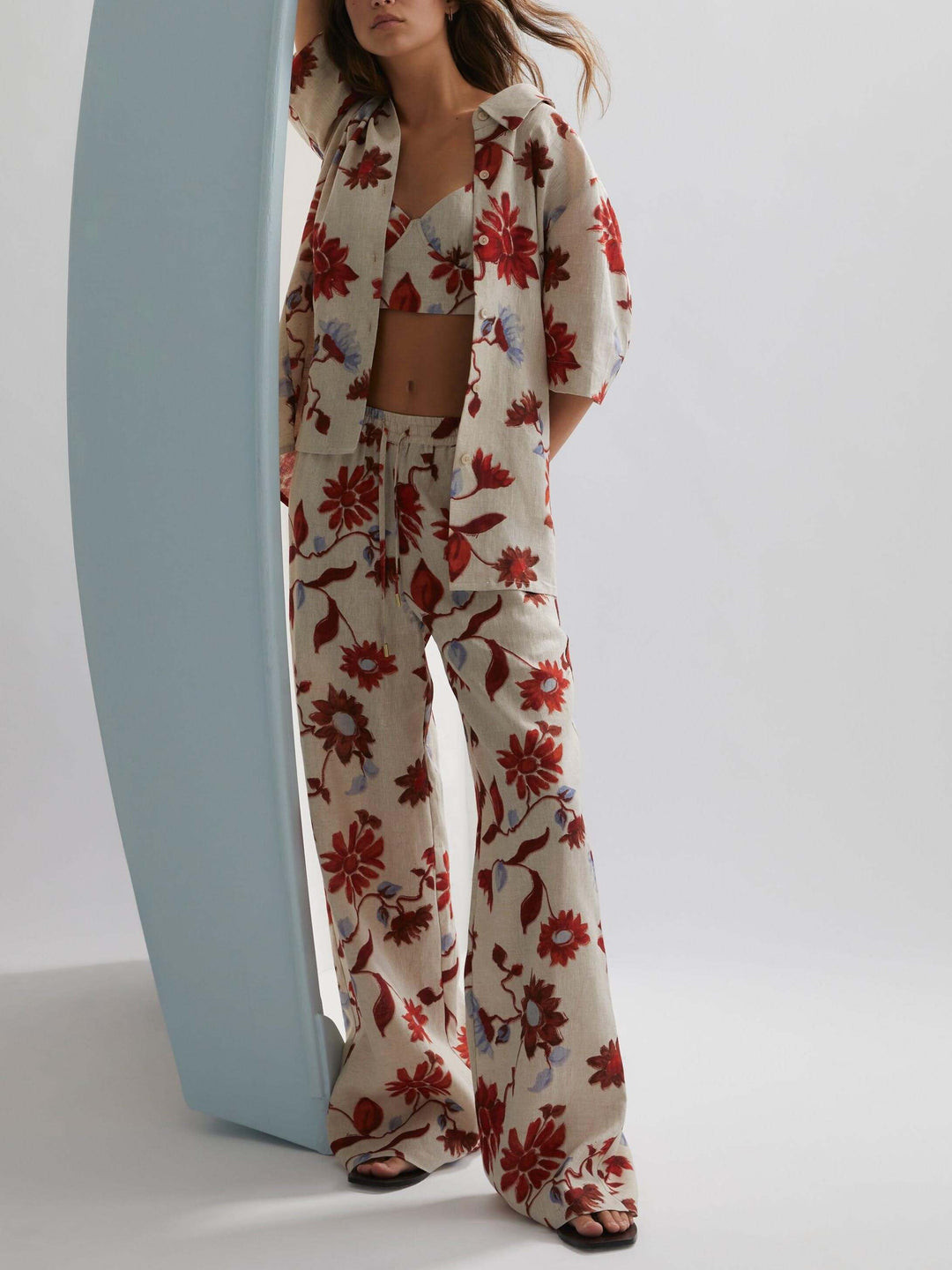 Aaisey | Blouse met Bloemenprint en Zomerse Set Look