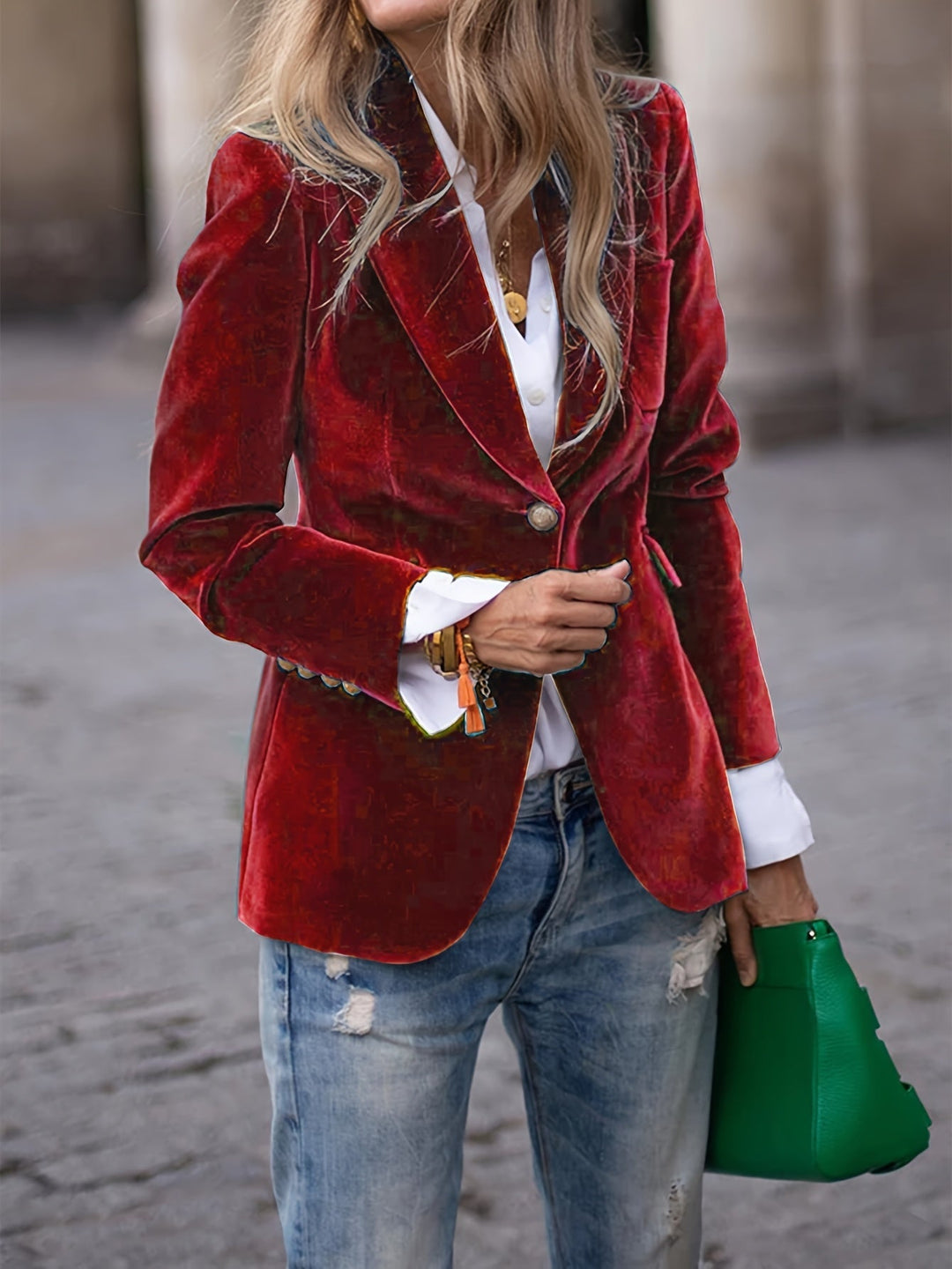 Marlies | Luxe Fluwelen Blazer