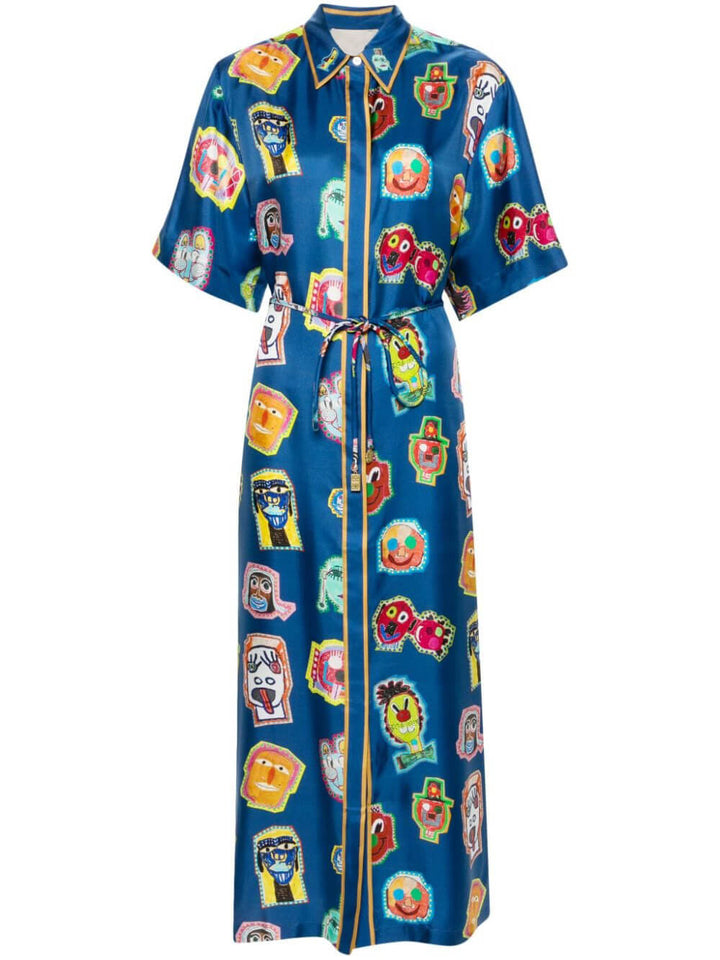 Nouk | Maxi Blouse Jurk met Print