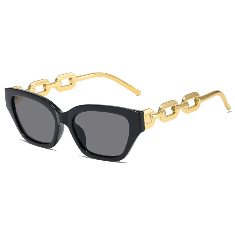 Amalia | Luxe Cat-Eye Zonnebril met Kettingdetail