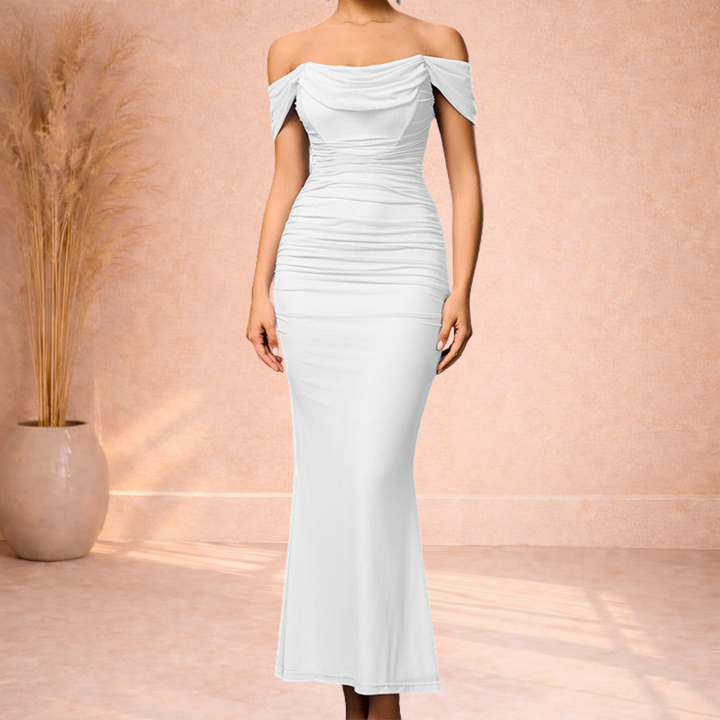 Selina | Elegante Off-Shoulder Maxi Jurk