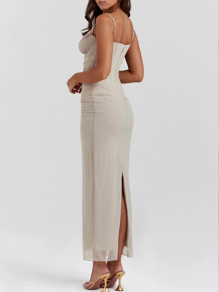 Britt | Maxi Jurk met Lace Detail