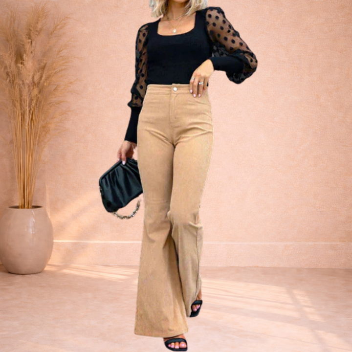 Zalina | High Waist Flare Broek