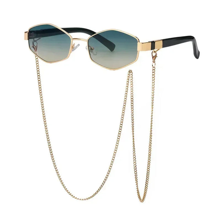 Ally | Hexagon Zonnebril met Ketting