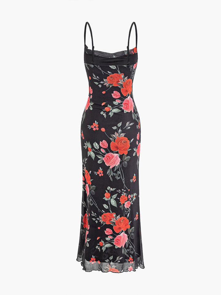 Aurora | Maxi Jurk met Romantische Bloemenprint