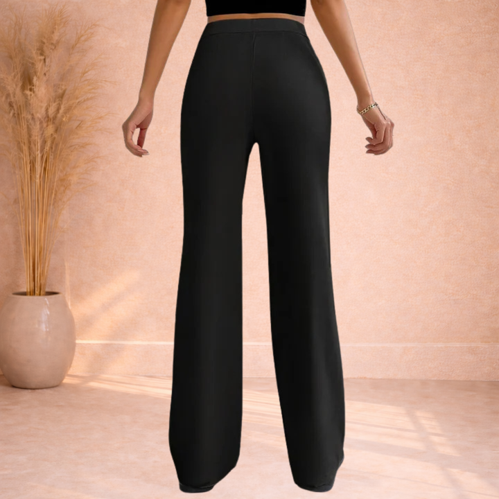 Casey | Pantalon met Rechte Pijpen en Hoge Taille