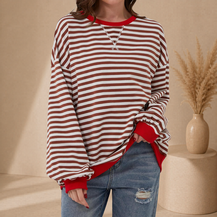 Sofie | Gestreepte Oversized Sweater