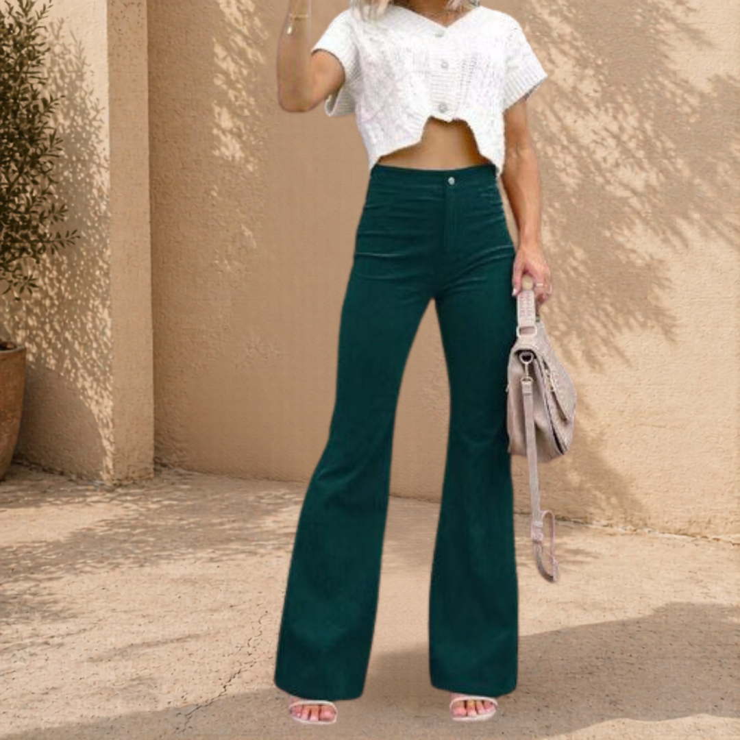 Nova | Flared Corduroy Broek