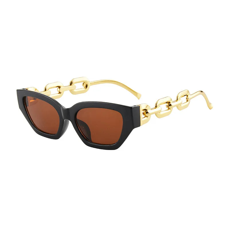 Amalia | Luxe Cat-Eye Zonnebril met Kettingdetail