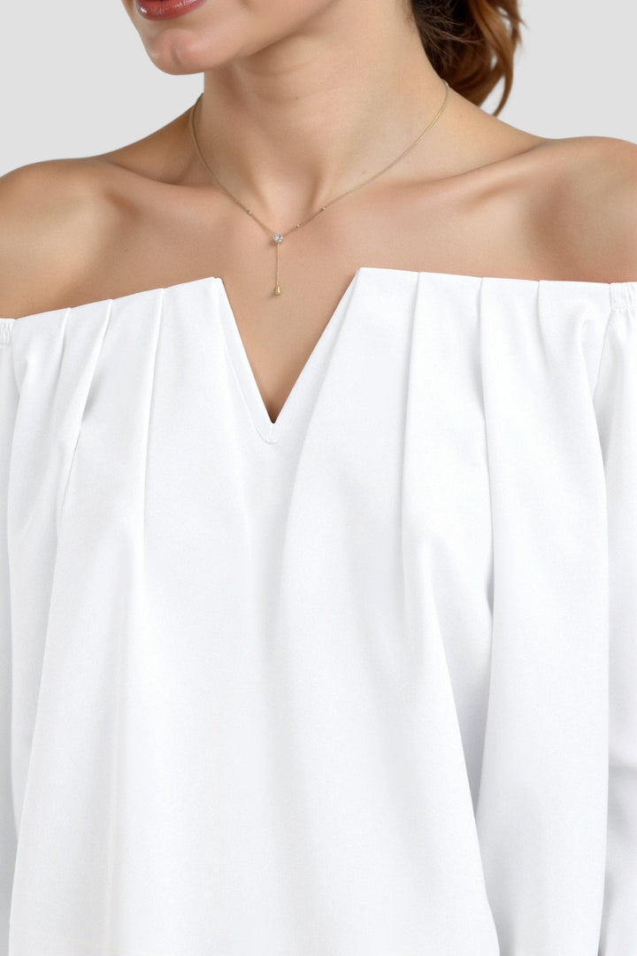 Maria | Off Shoulder Top met Pofmouwen