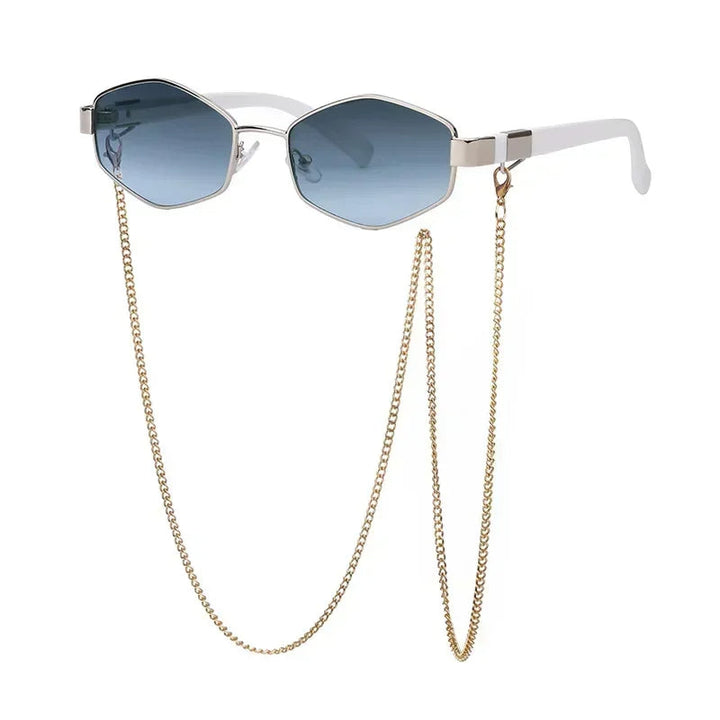 Ally | Hexagon Zonnebril met Ketting