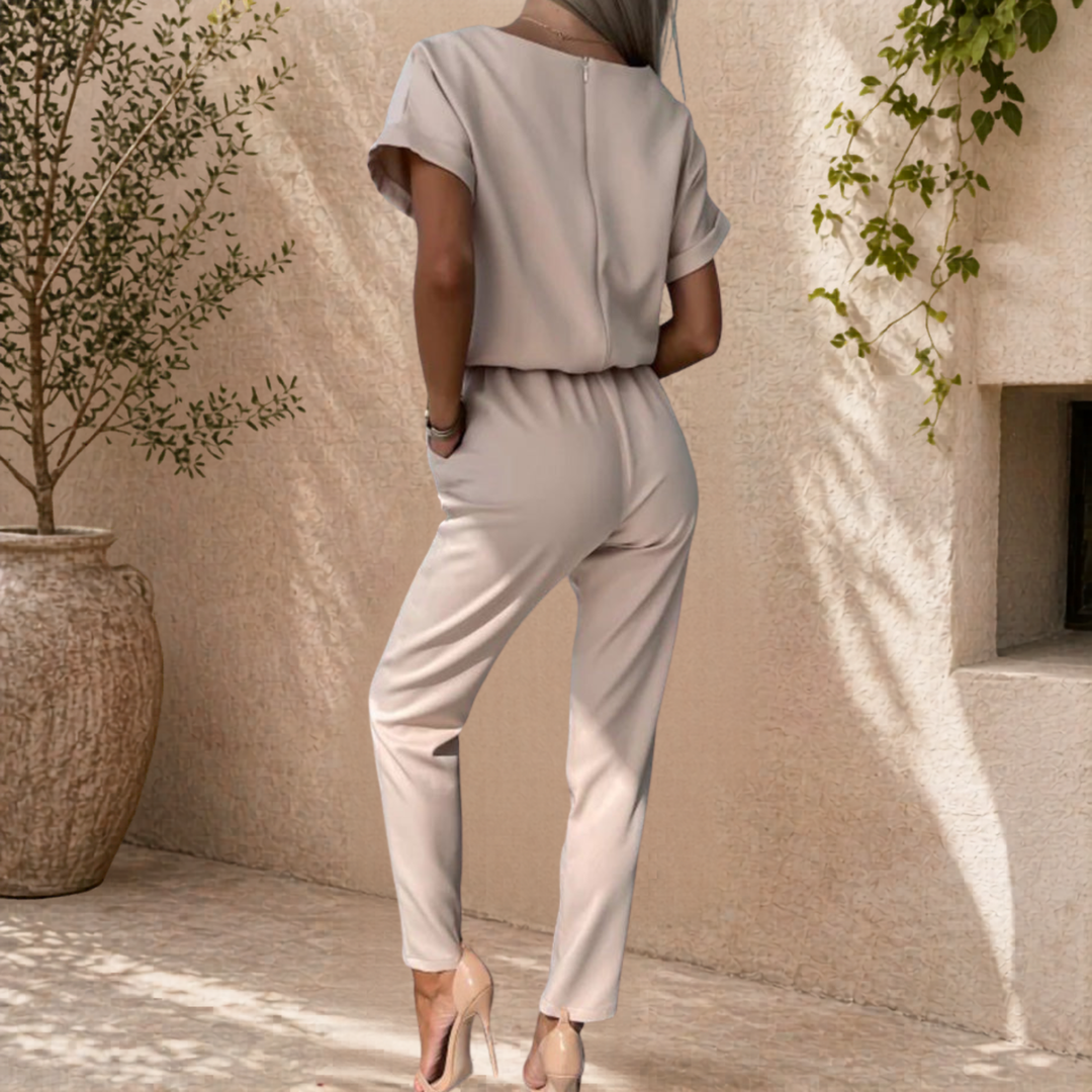 Blair | Tweedelige Set met V-hals Top en Strikbroek
