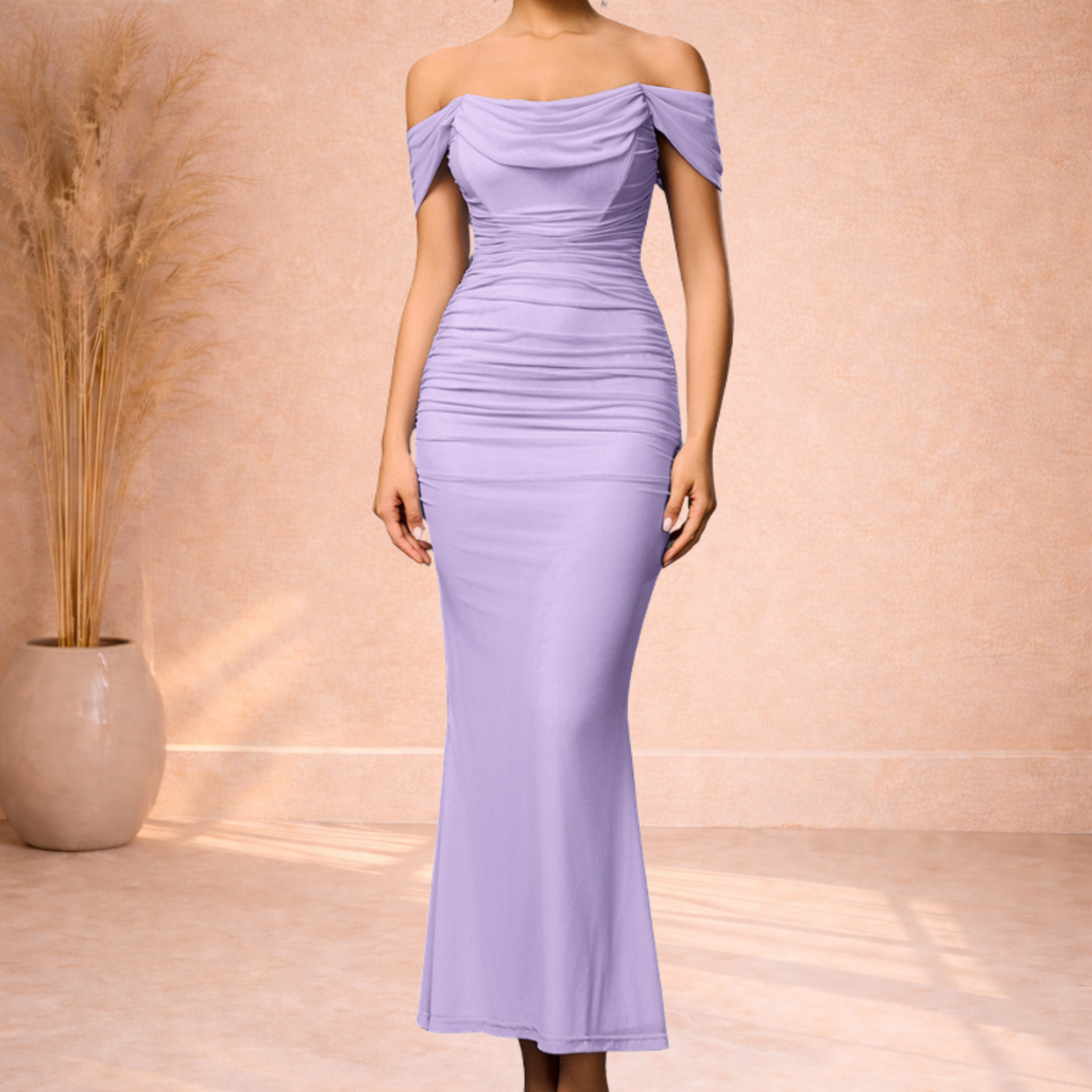 Selina | Elegante Off-Shoulder Maxi Jurk