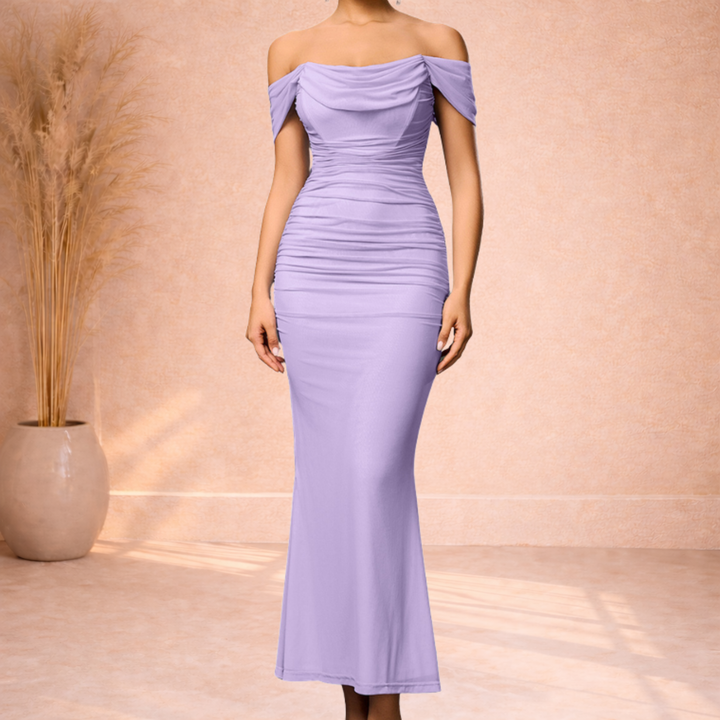 Selina | Elegante Off-Shoulder Maxi Jurk