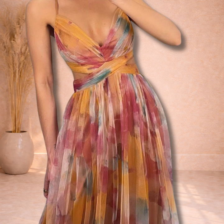 Amélie | Elegante Flow Maxi Jurk