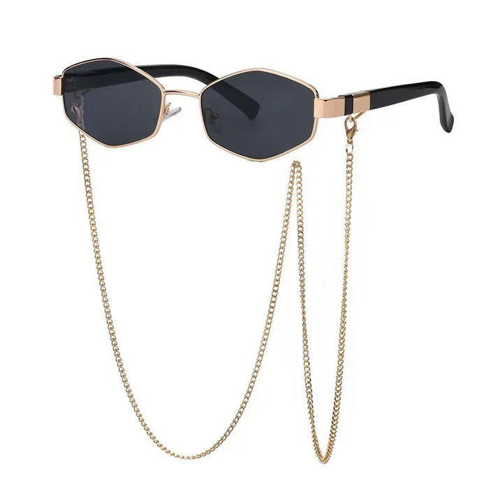 Ally | Hexagon Zonnebril met Ketting