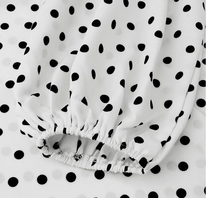 Elowen | Polkadot Blouse met Statement Mouwen
