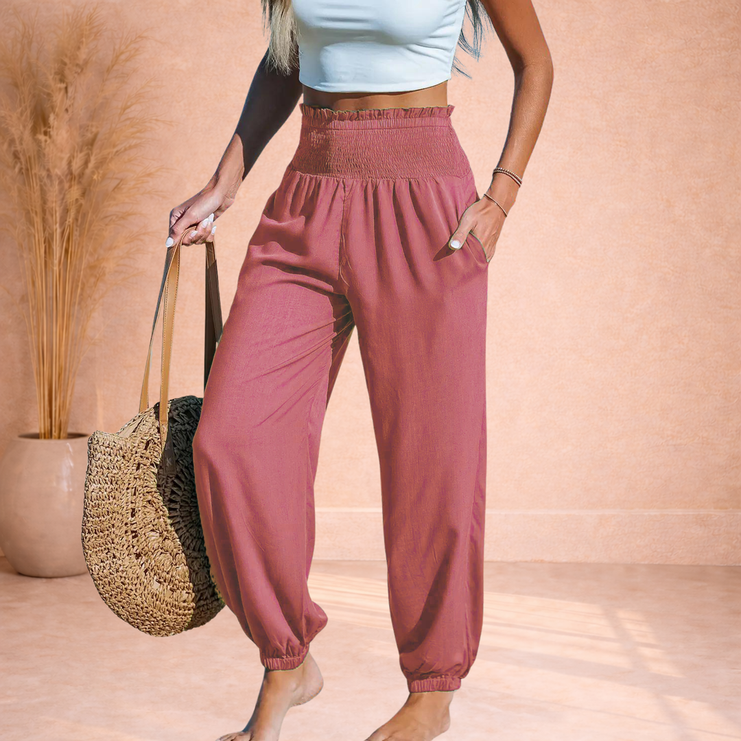 Sorelle | Luchtige High Waist Broek