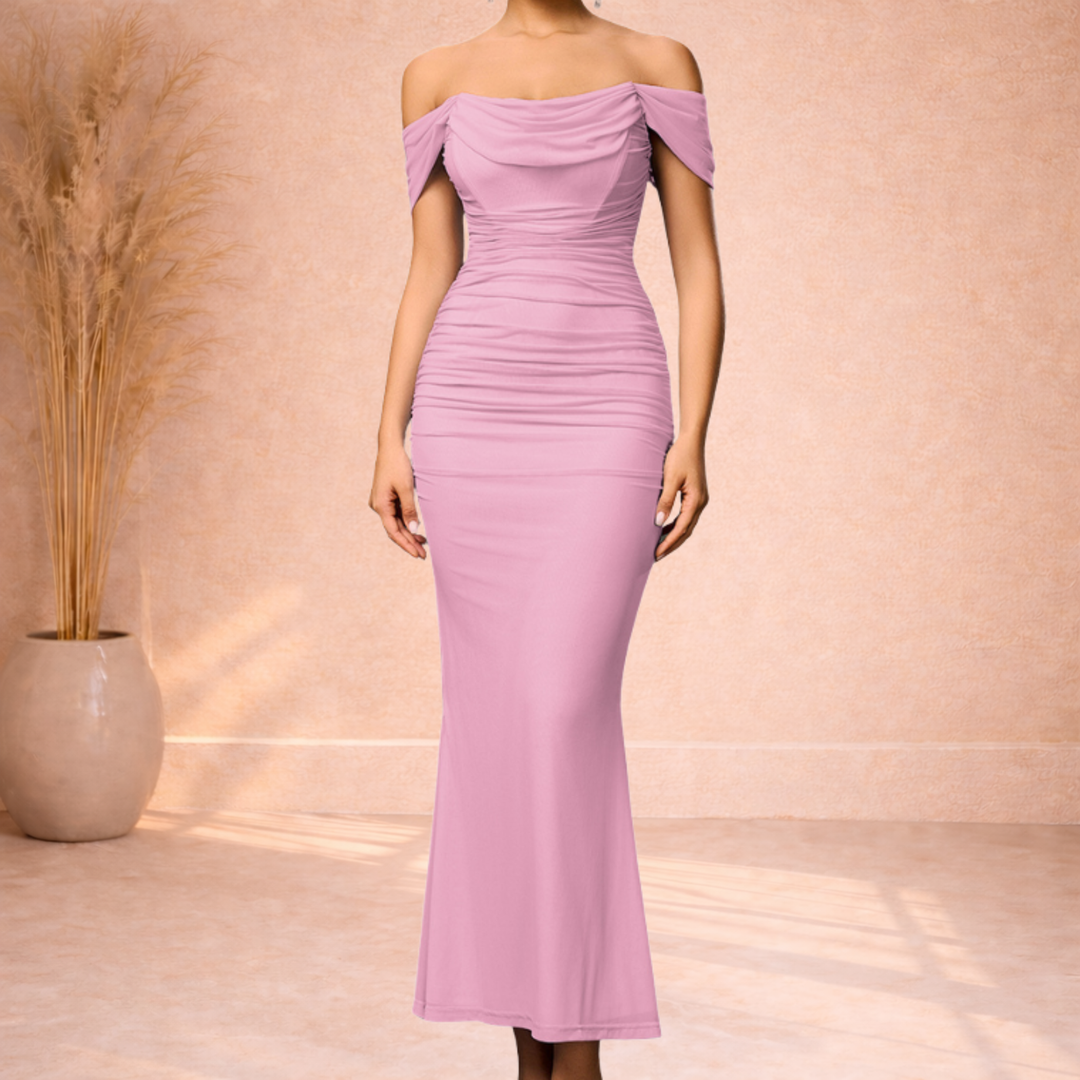 Selina | Elegante Off-Shoulder Maxi Jurk