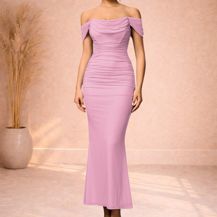 Selina | Elegante Off-Shoulder Maxi Jurk