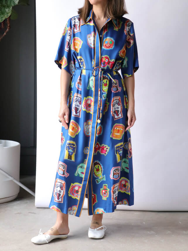 Nouk | Maxi Blouse Jurk met Print