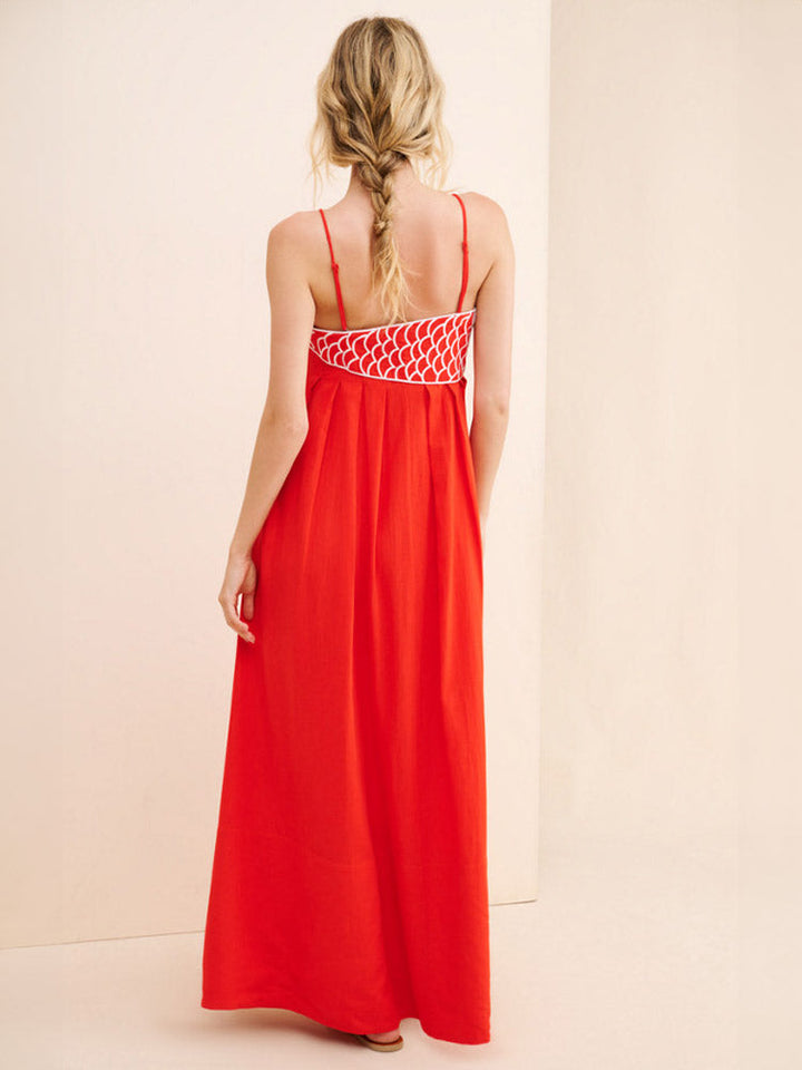 Lara | Maxi Jurk met Statement Detail