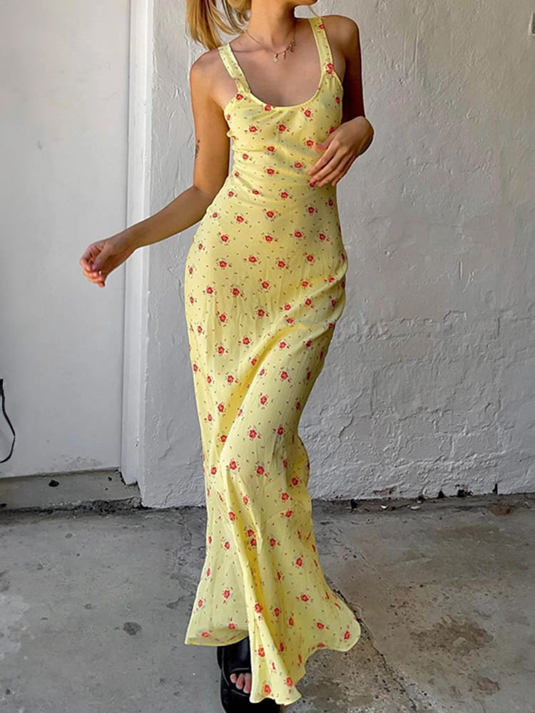 Fenna | Bloemen Maxi Jurk