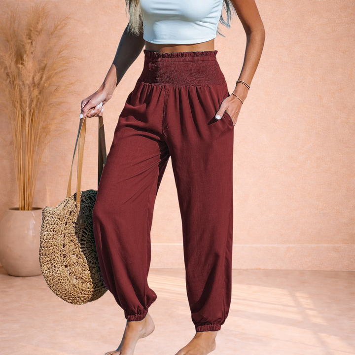 Sorelle | Luchtige High Waist Broek