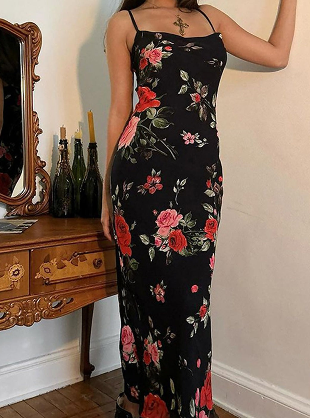 Aurora | Maxi Jurk met Romantische Bloemenprint