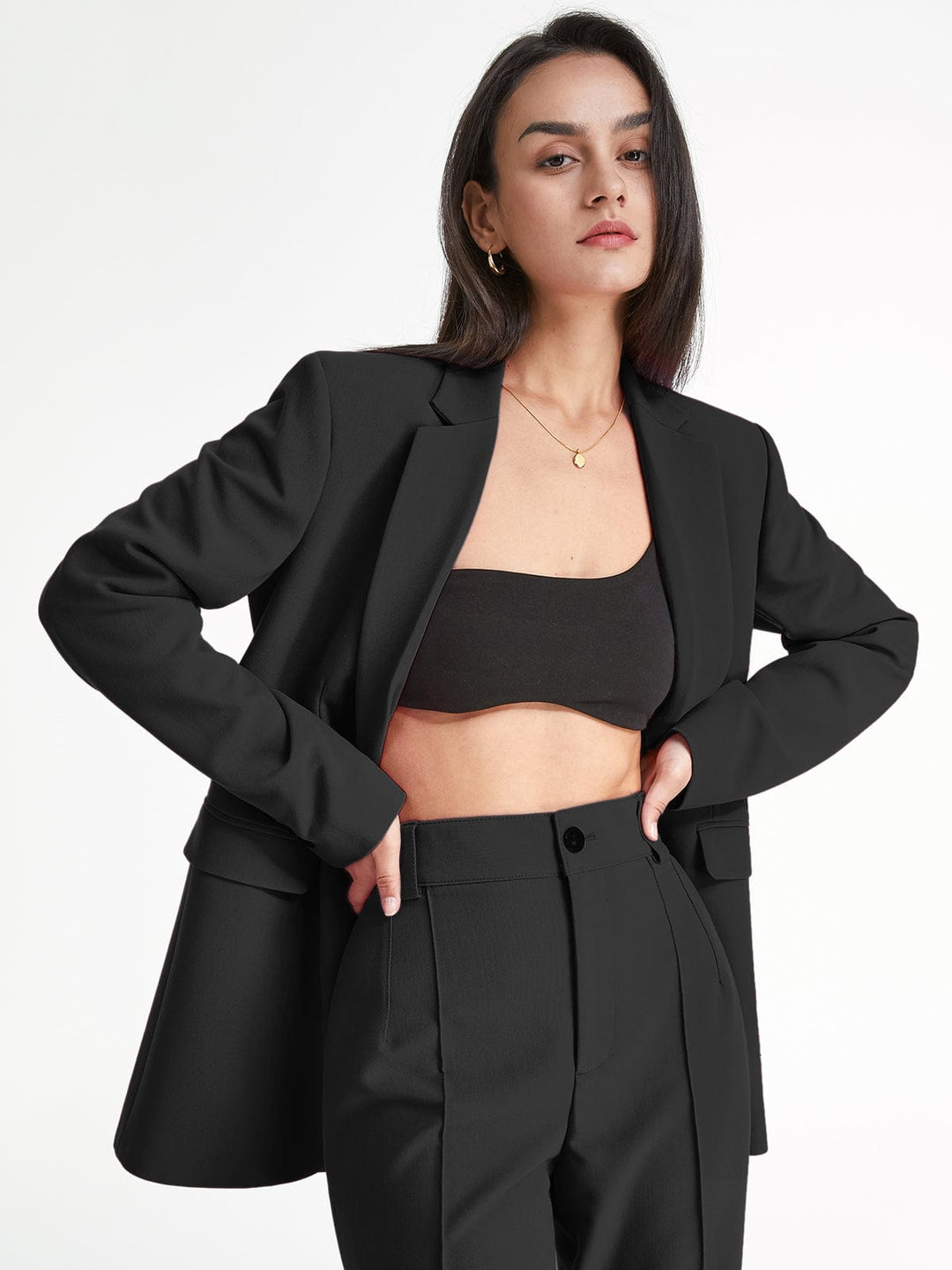 Maja | Stijlvolle Oversized Blazer in Effen Kleur