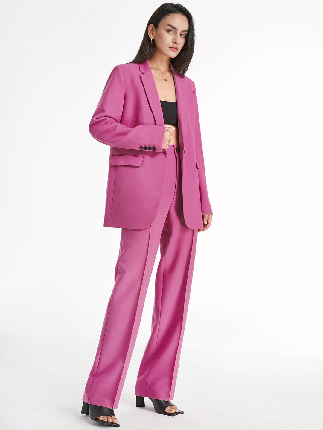 Maja | Stijlvolle Oversized Blazer in Effen Kleur